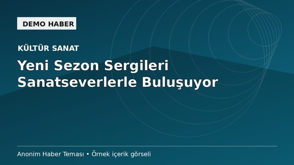 Kültür Sanat Sezonundan İlk Görüntüler